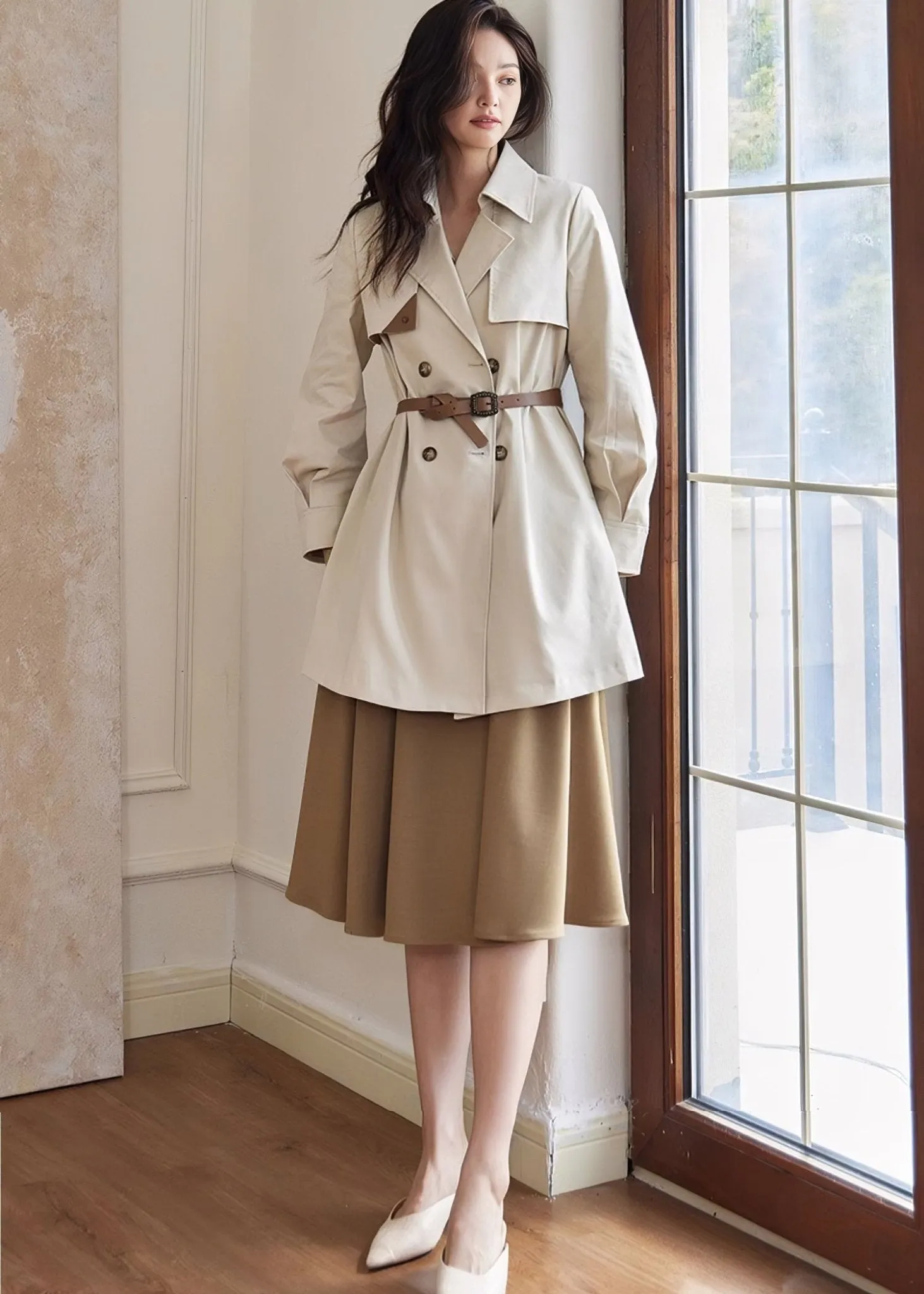 TACK SLEEVES FRENCH TRENCH COAT