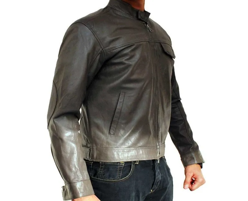 Transformers 3 Grey Leather Jacket