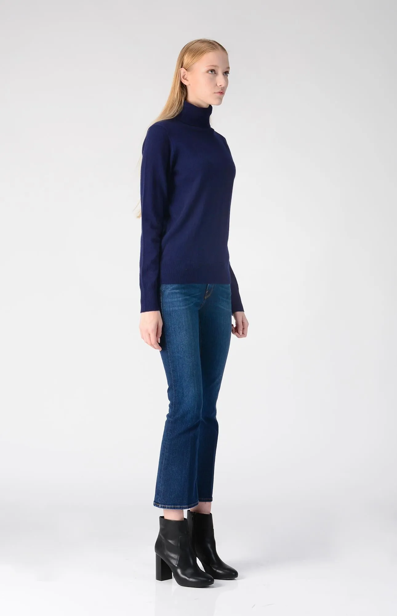 Turtleneck Slimfit Sweater_Navy