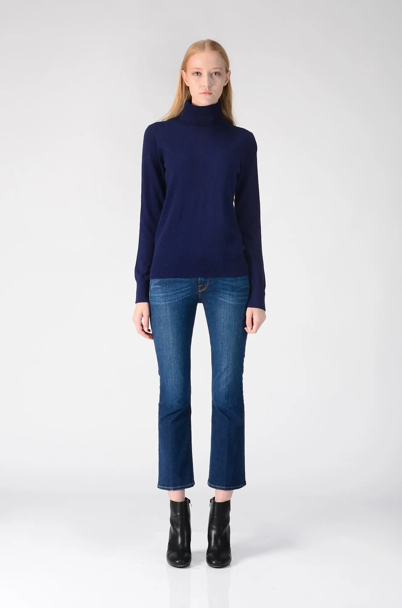 Turtleneck Slimfit Sweater_Navy