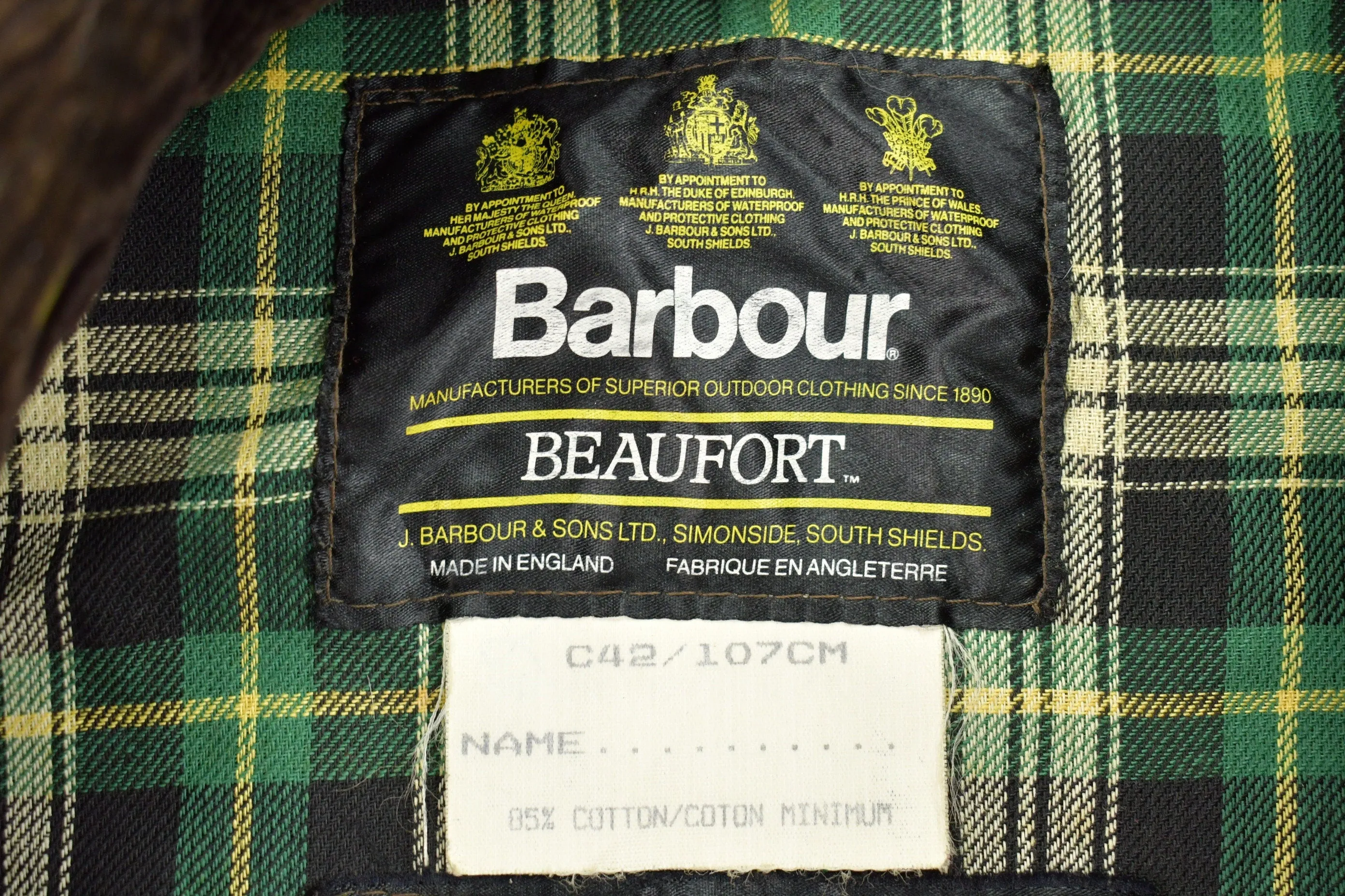 Vintage 1980s Barbour Wax Jacket