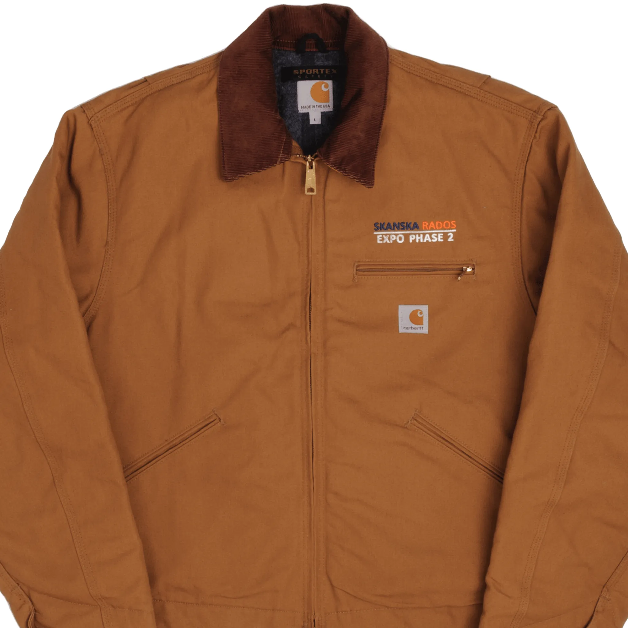 VINTAGE CARHARTT DETROIT WORKER J001 JACKET 1990S LARGE MADE USA DEADSTOCK