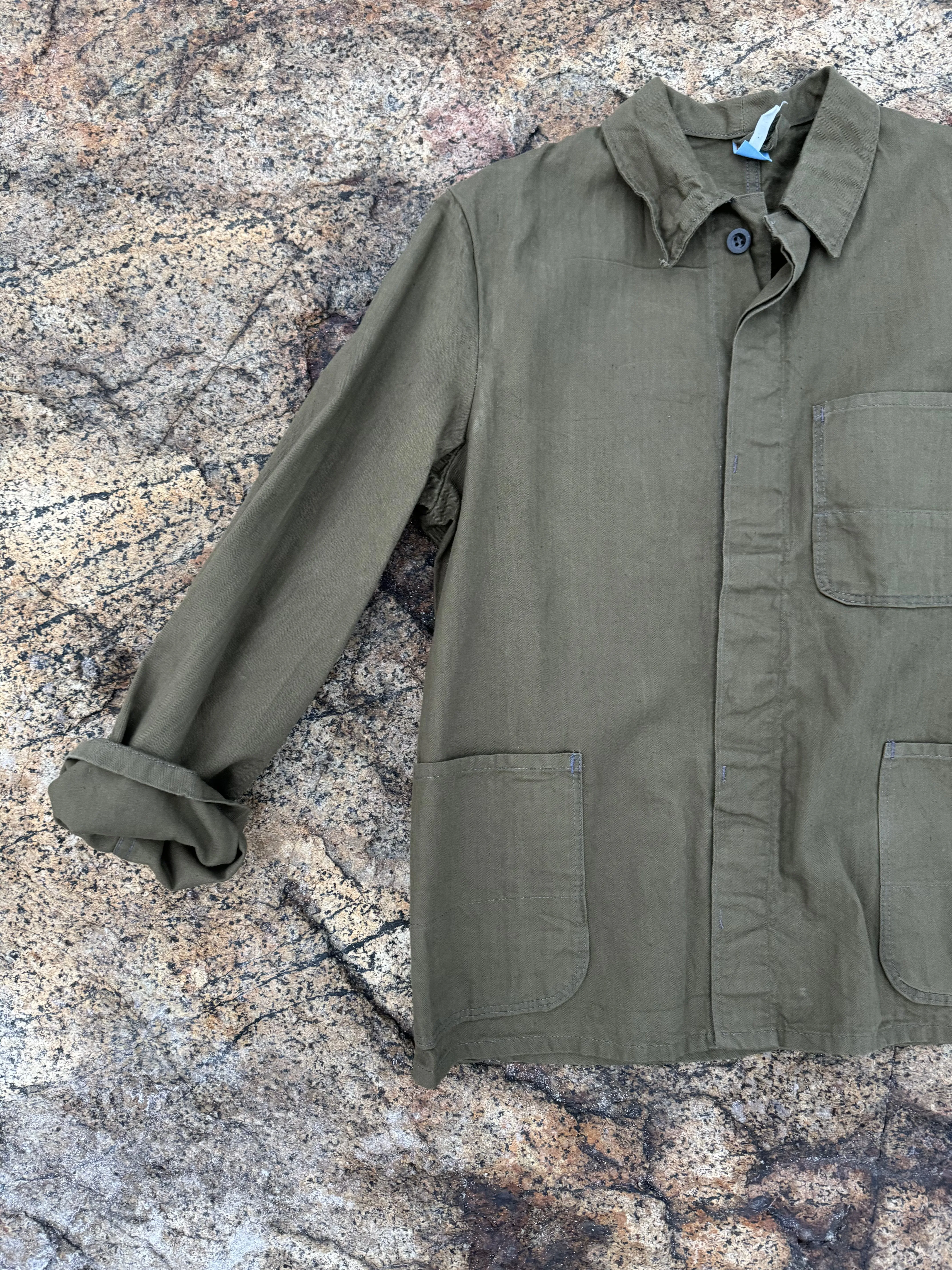 Vintage Chore Coat - Army Green