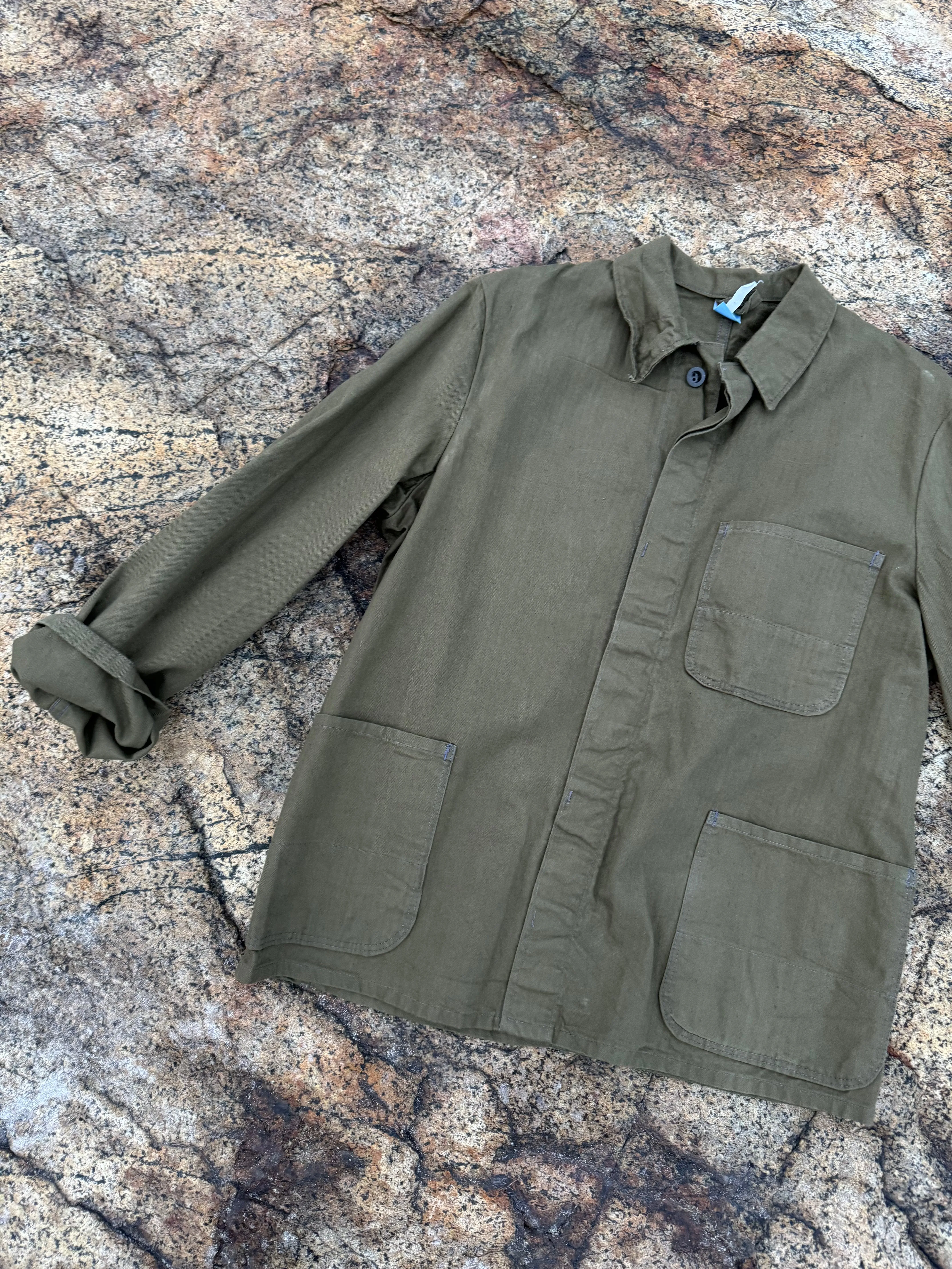 Vintage Chore Coat - Army Green