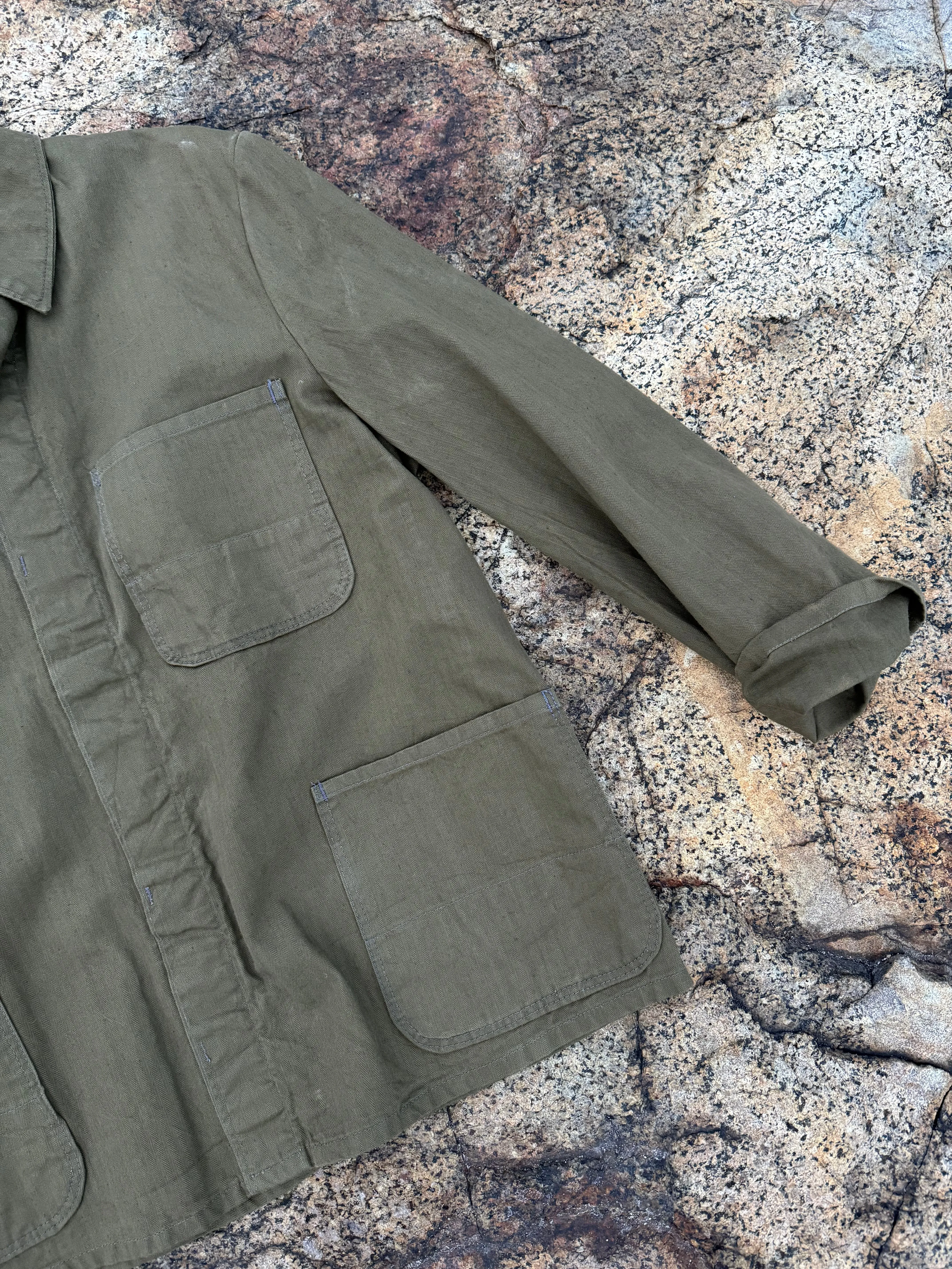 Vintage Chore Coat - Army Green