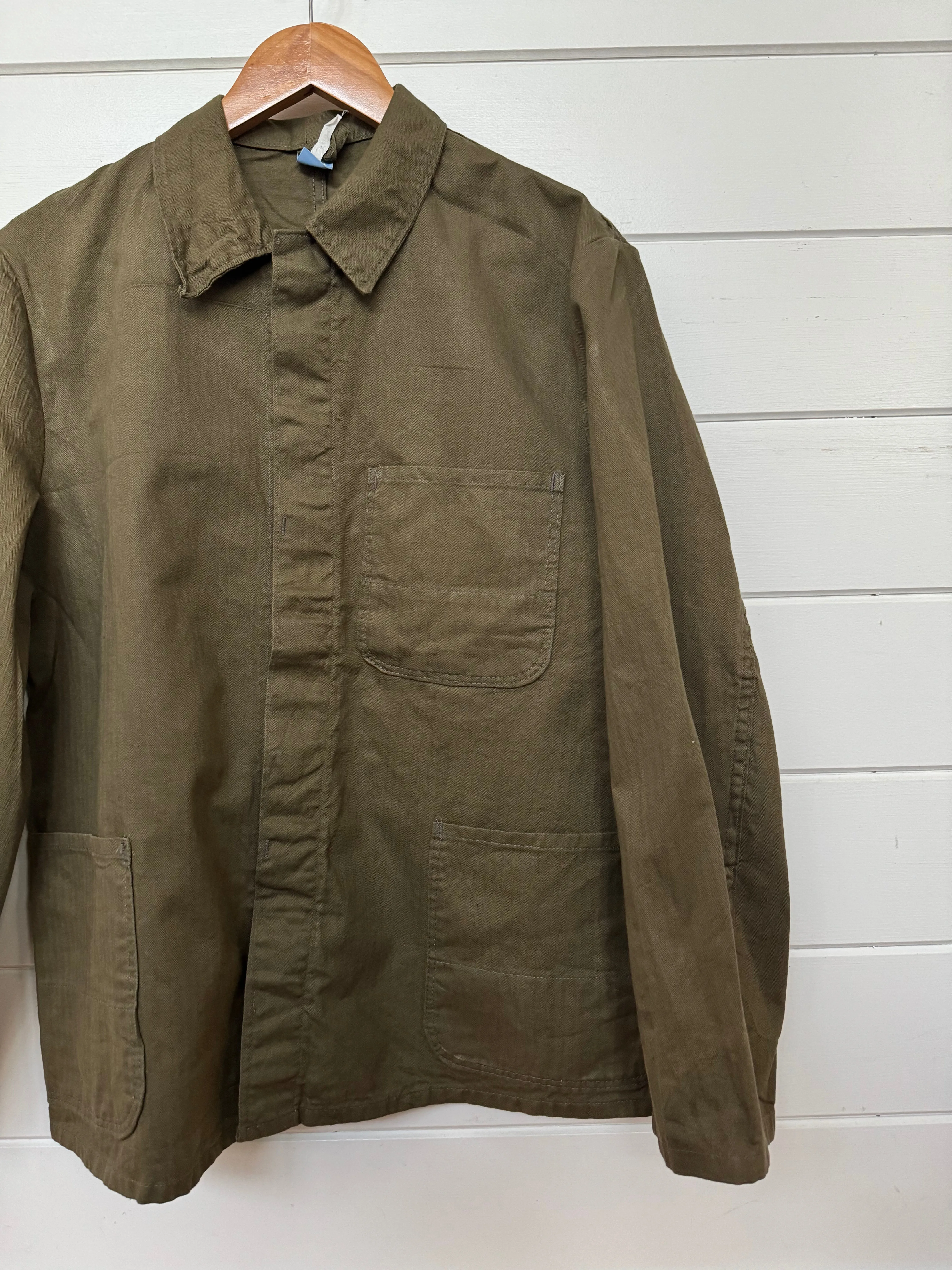 Vintage Chore Coat - Army Green