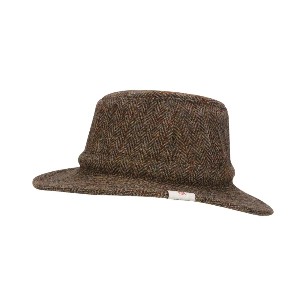 W & H Harris Tweed Berkeley Fedora Hat