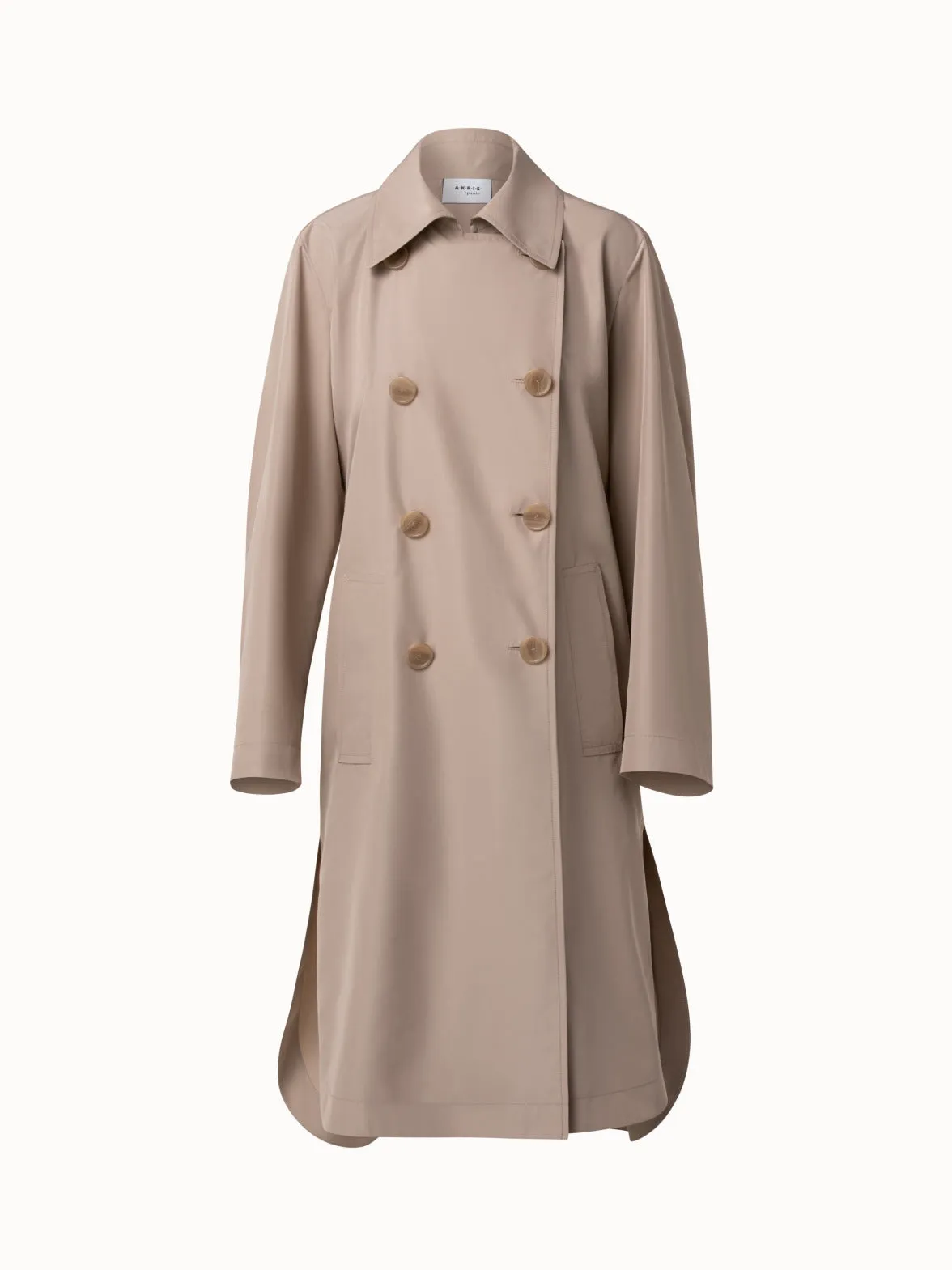 Water Repellent Double-Breasted Trench Coat