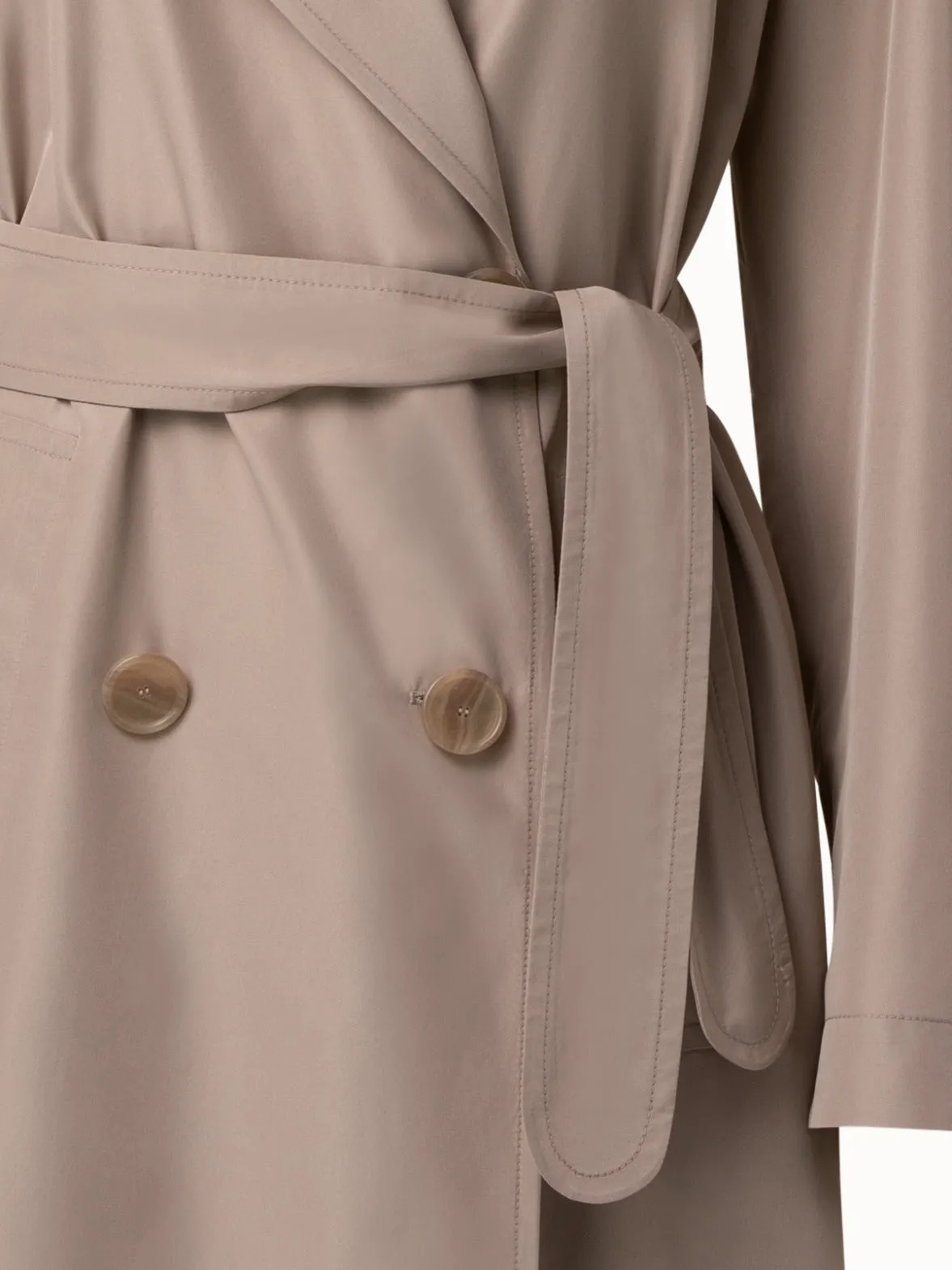 Water Repellent Double-Breasted Trench Coat