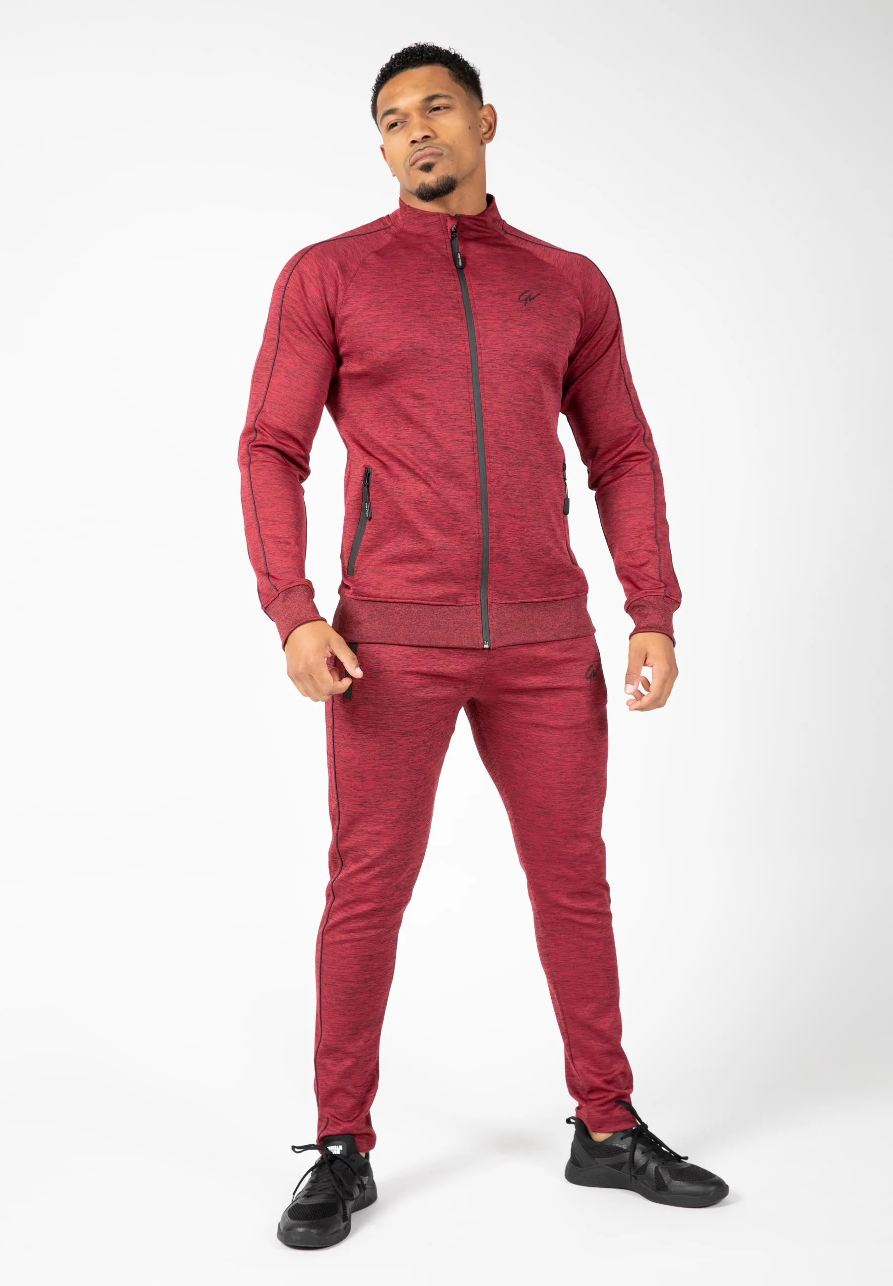 Wenden Track Pants - Burgundy Red