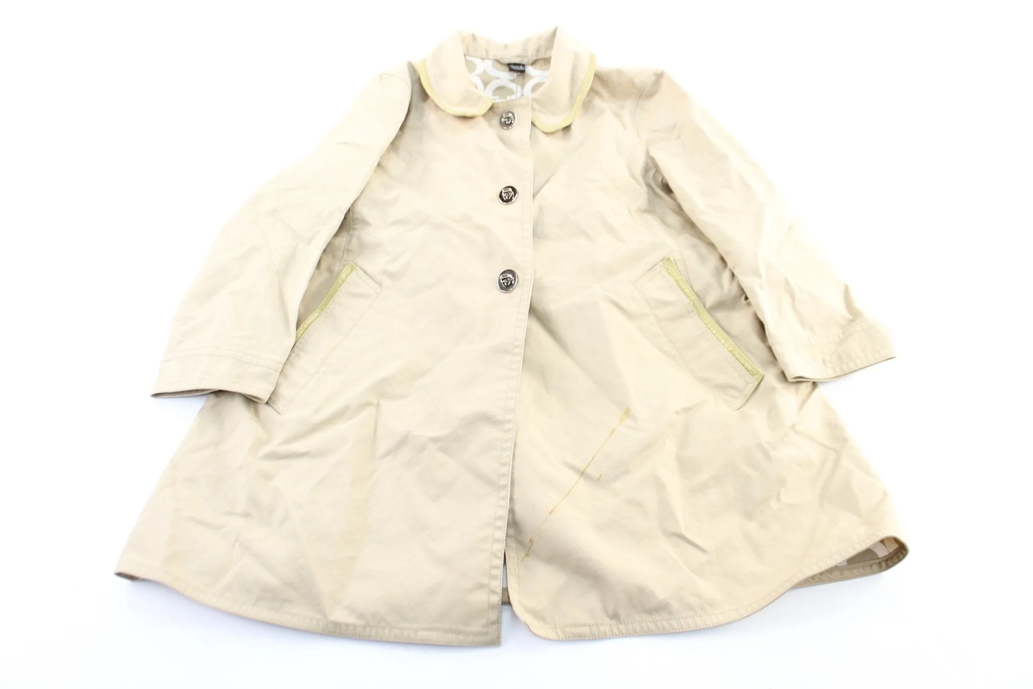 Women's Coach Tan Trench Coat