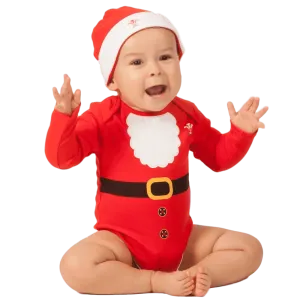 WRU Wales Baby Christmas Santa Body and Hat Set